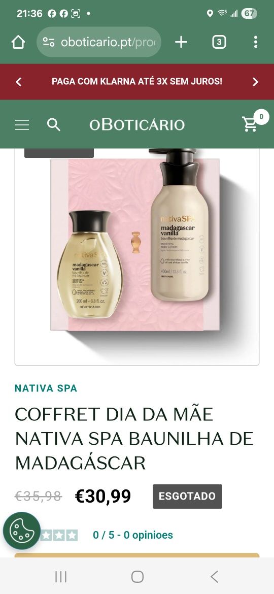 Coffret Dia da Mãe Nativa Spa Baunilha de Madagáscar
