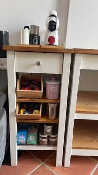 IKEA |KITCHEN TROLLEY | STENSTORP | WHITE-OAK | 45x43x90 cm