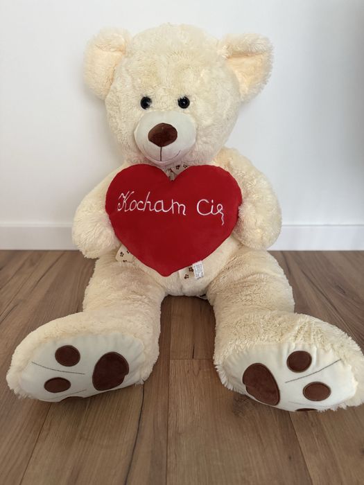 Miś z sercem Kocham Cię duży 100cm