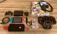 Nintendo Switch + Bolsa + Jogos