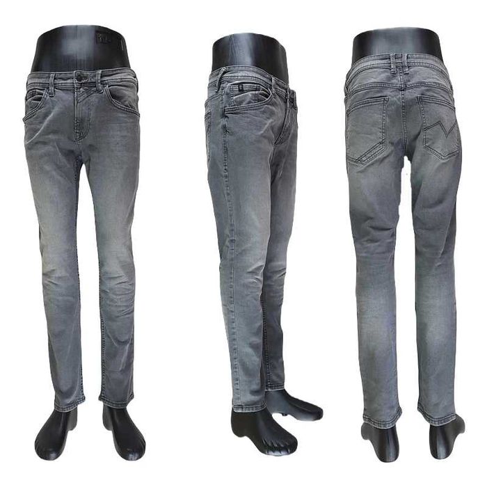 Męskie jeansy Tom Tailor Culver Skinny Stretch - szare rurki - W32/L30