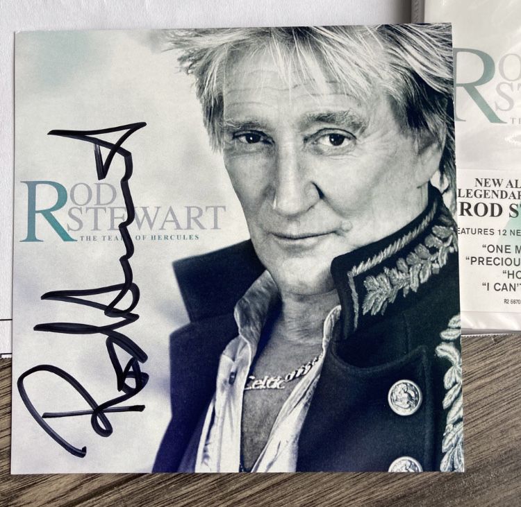 Rod Stewart - nowy album cd - autograf - podpis