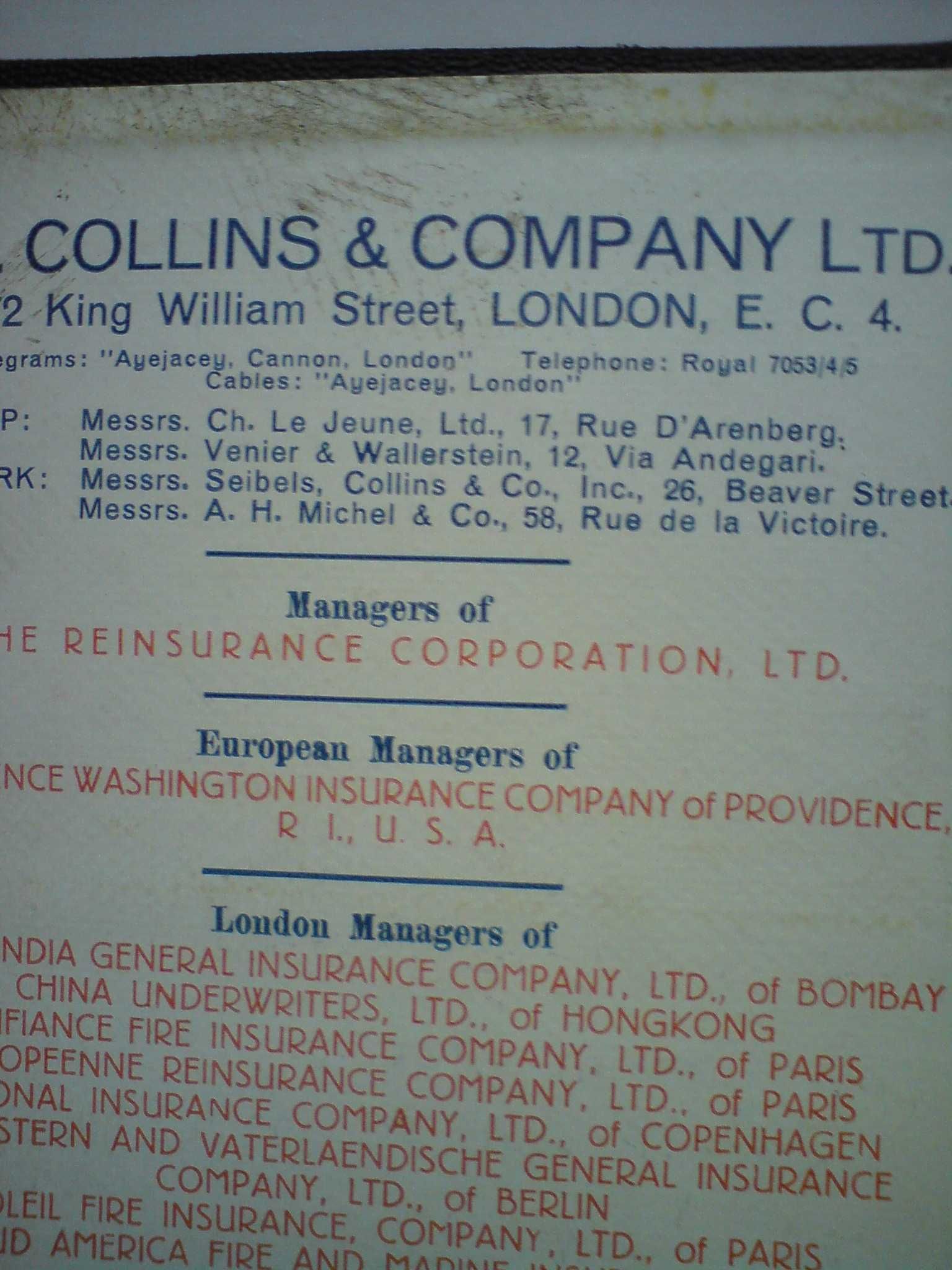oryginalny Amerykański notes A.J.Colins Company z kalendarzem 1932
