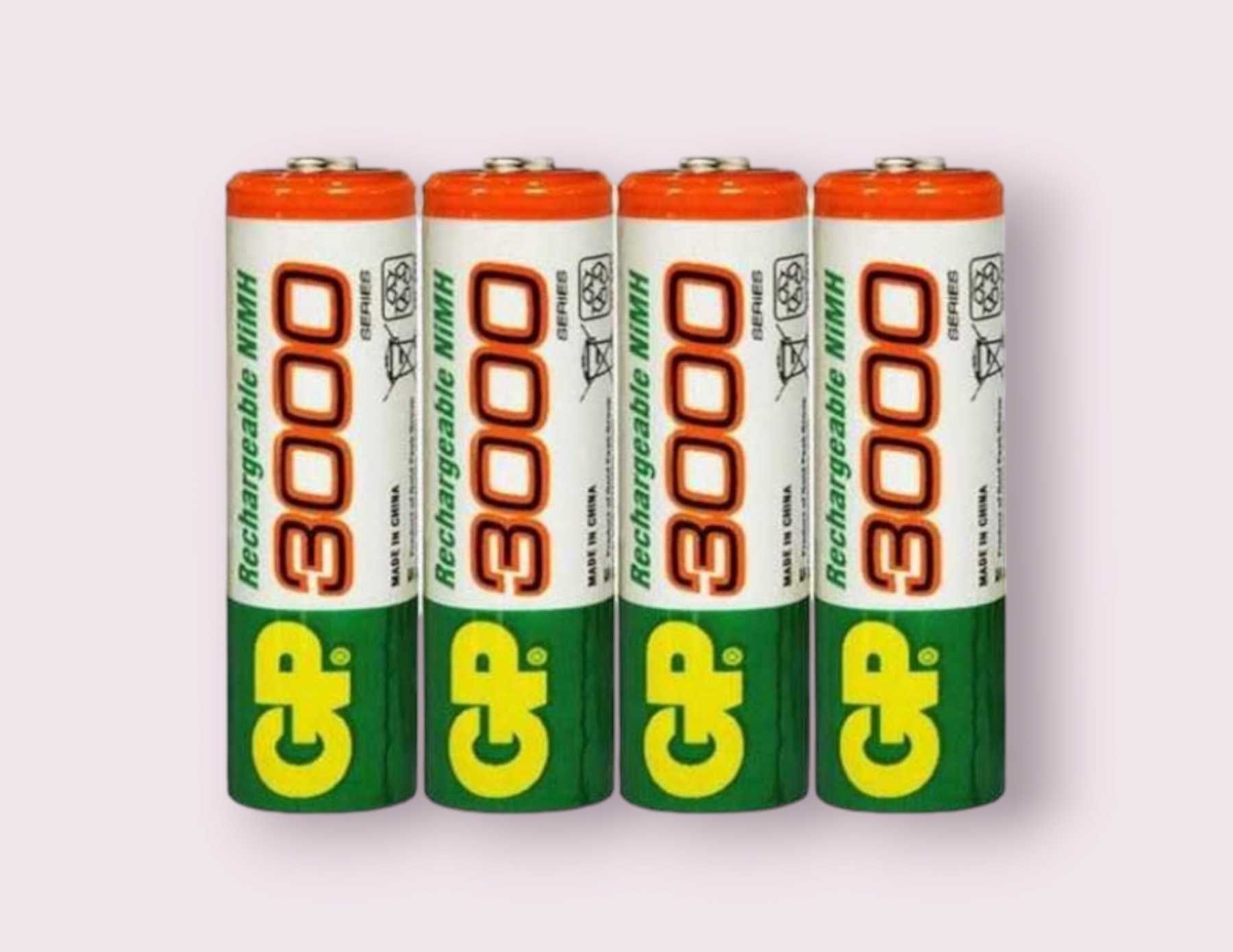 Акумулятори GP 3000 mAh АА (пальчикові), Ni-MH нові