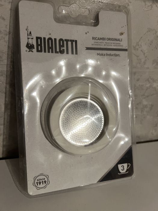 Uszczelki i filtr metslowy, sitko do kawiarki Bialetti