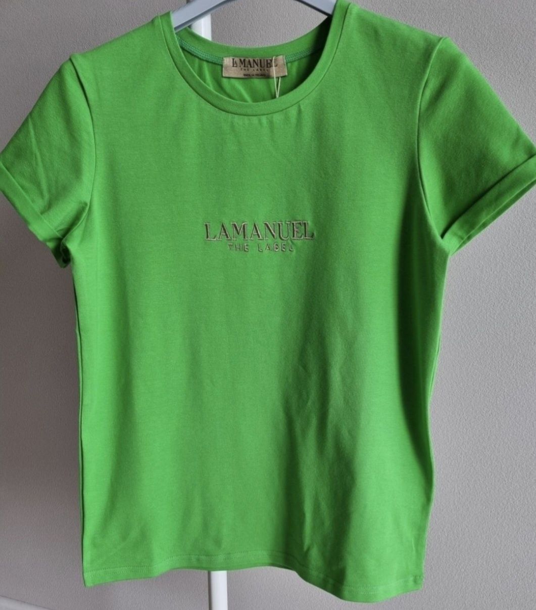 T-shirt La Manuel Sassy rozmiar uniwersalny zielony