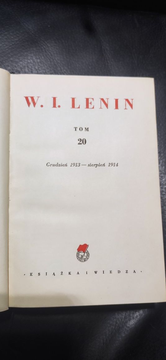 "Lenin " tom 20 wydanie 1951