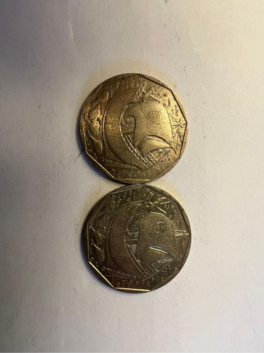 Moedas escudos 1 escudo bronze, 20 escudos, 25 escudos, 50 escudos