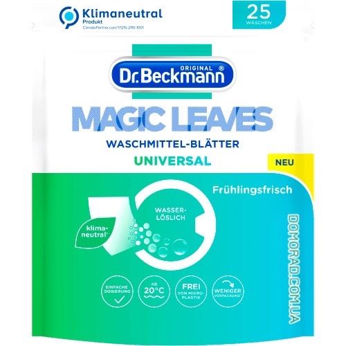 Серветки Dr. Beckmann Magic Leaves для прання Універсальні 25 шт
