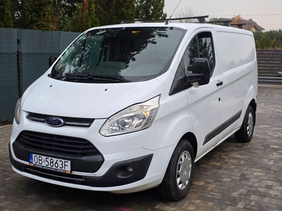 Ford TRANSIT CUSTOM  Bezwypadkowy 2017 Custom transit 2.0 131KM 3os klima blaszak FV 23%