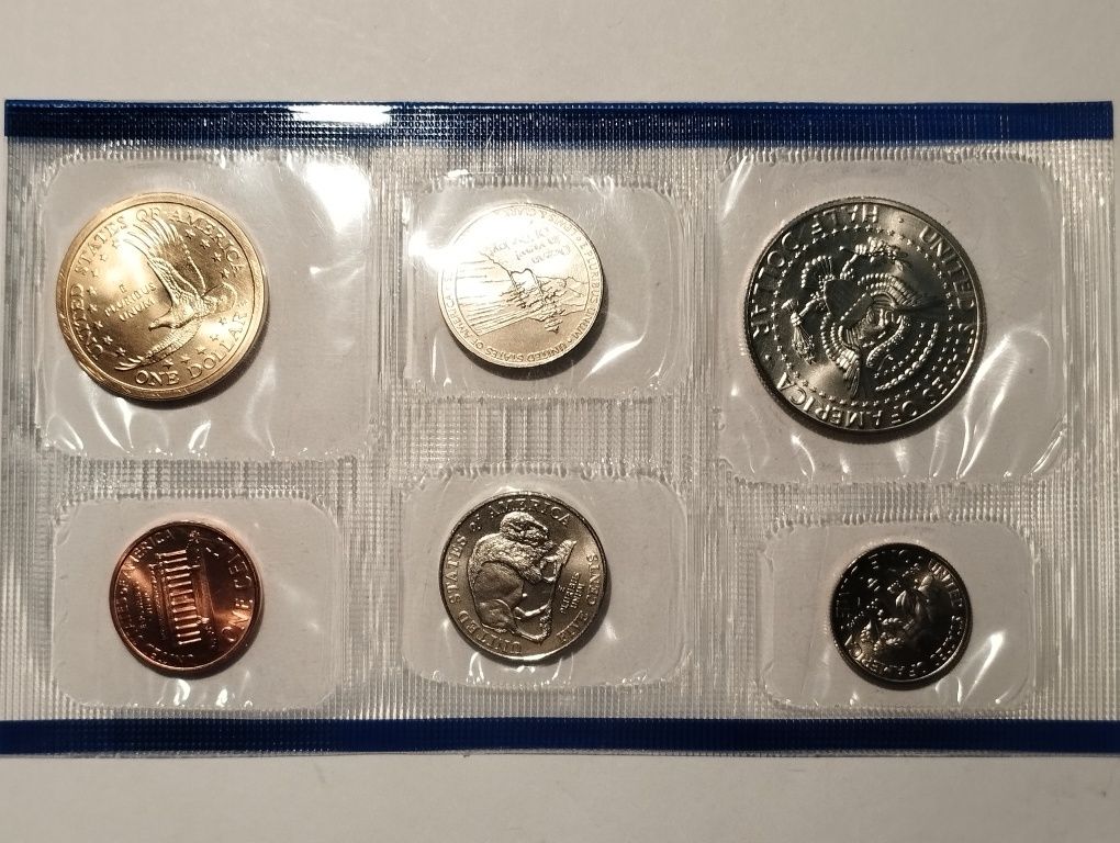 Conjunto moedas 2005 P dos Estados Unidos da América não circuladas e