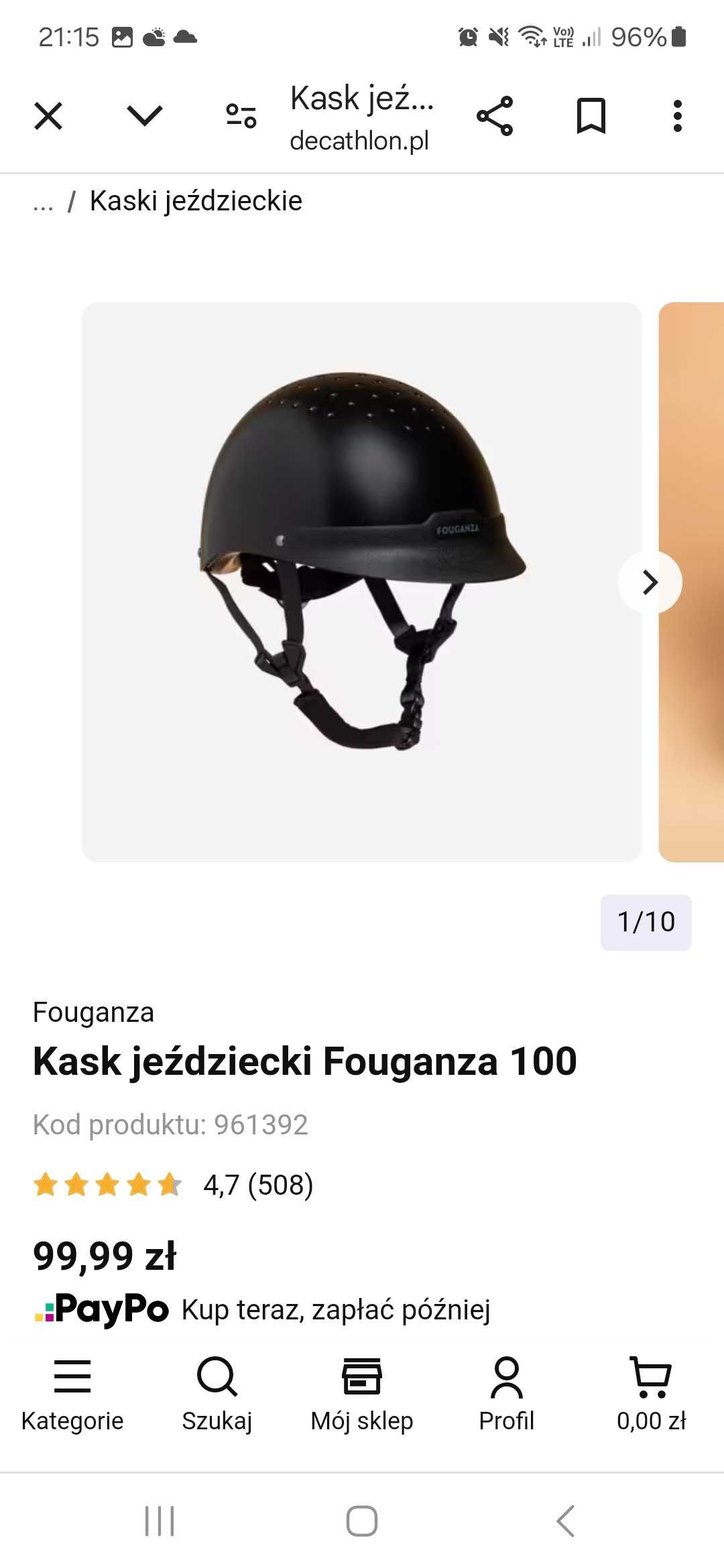 Kask do jazdy konnej