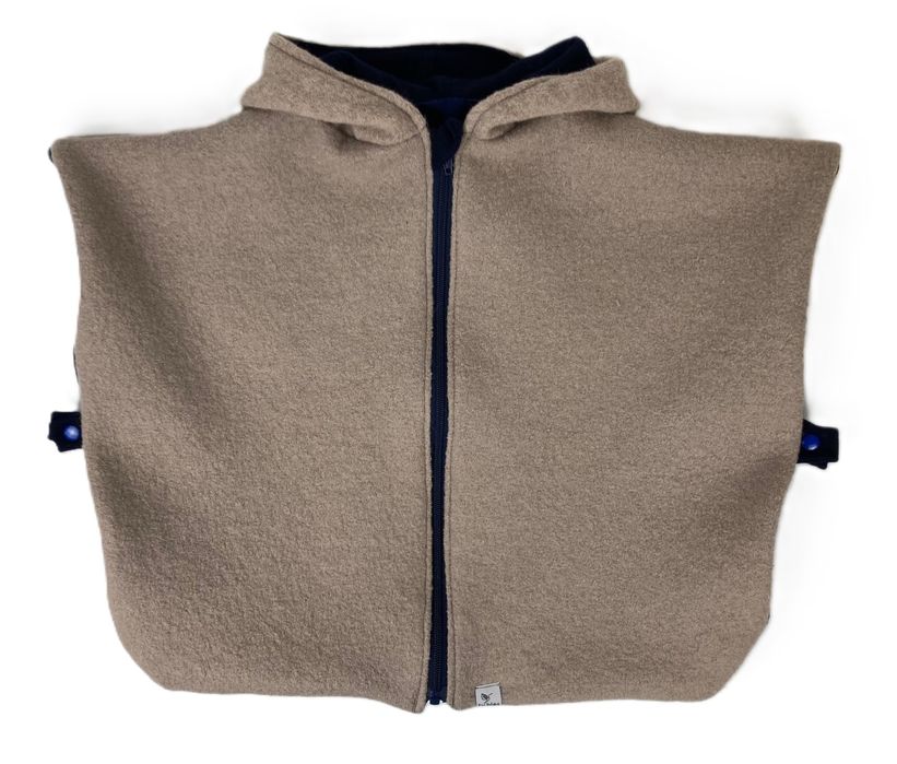 Ponczo  wełniane 1-3 lata  samochodowe 100% wełna parzona wool merino