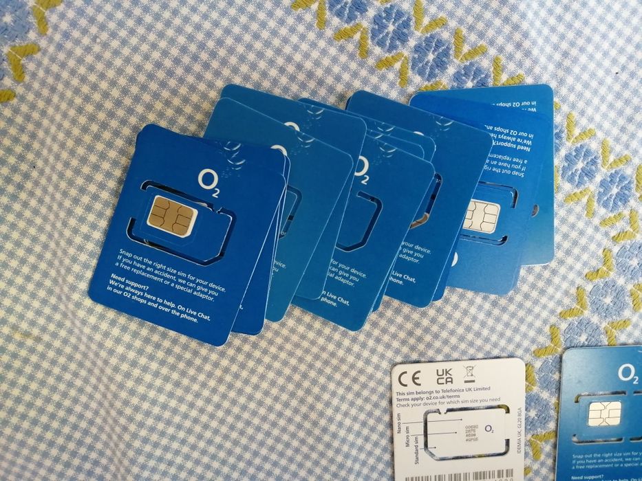15x karta sim o2 nowe
