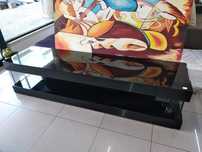 Móvel de TV Preto Laçado com Luz