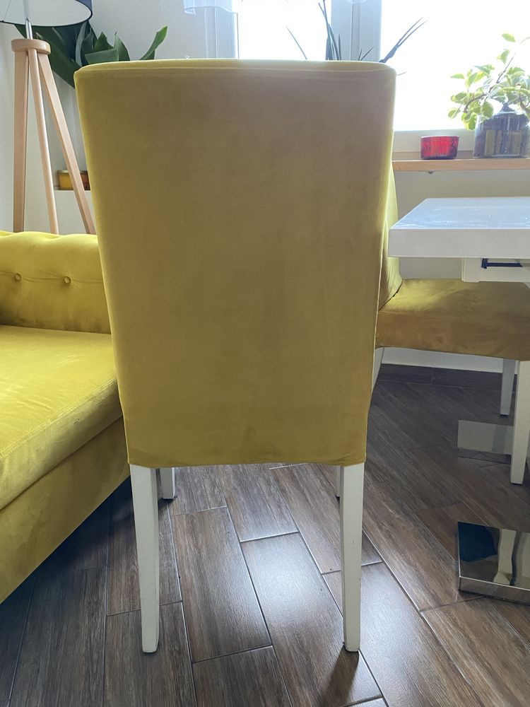 OSTATNI TYDZIEŃRozkladany stół biały lakier Agata komplet krzeseł Ikea