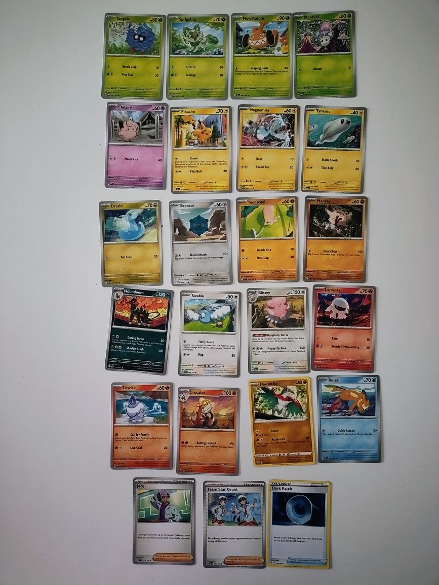 Sprzedam oryginalne karty Pokemon 

1. Tangela 
2. Sprigatito 
3. Mow