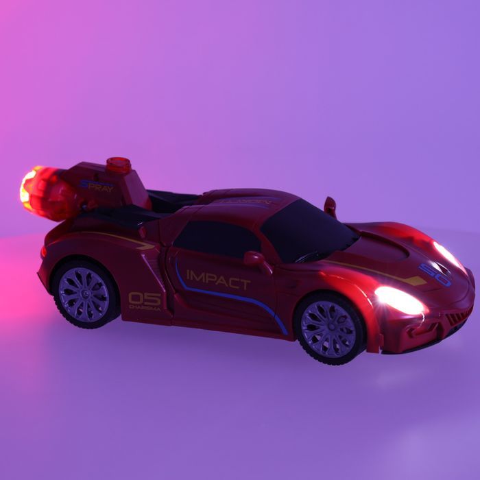 Transformer Revolt Transforming Robot Racer Czerwo