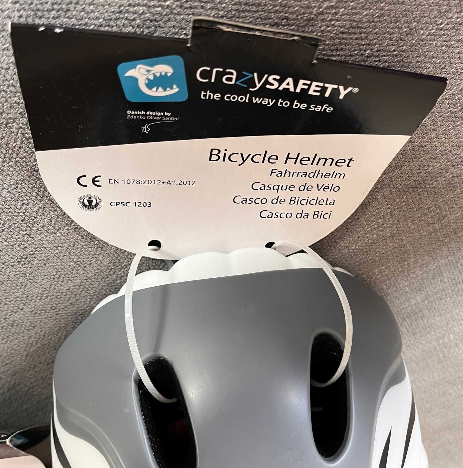 Kask rowerowy Dzieciecy Crazy Safety ochrona glowy mtb rower baby helm