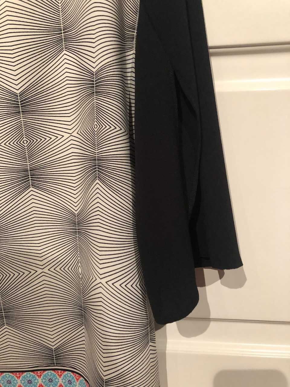 túnica/vestido com padrão em tons de preto marca  QUINZE TRENTE   M