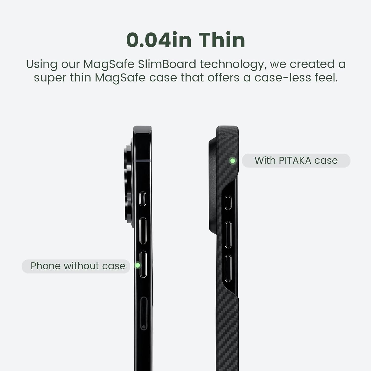 Карбоновый чехол Pitaka MagEZ Case 4 600D для iPhone 15 Pro Max
