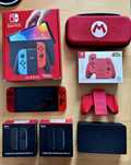 Nintendo Switch OLED + 3 gry i 4 joy cony