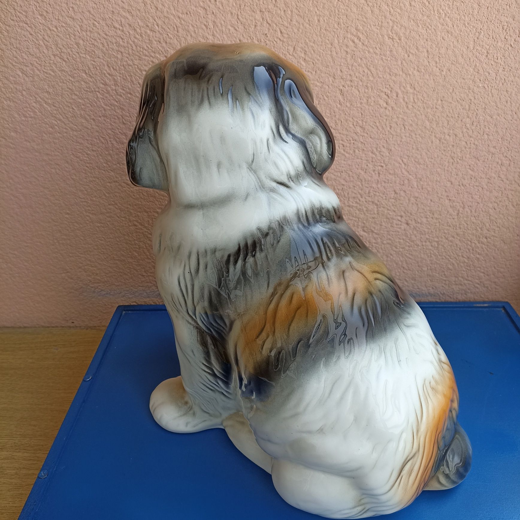 Cão de loiça vintage São Bernardo Alcobaça
