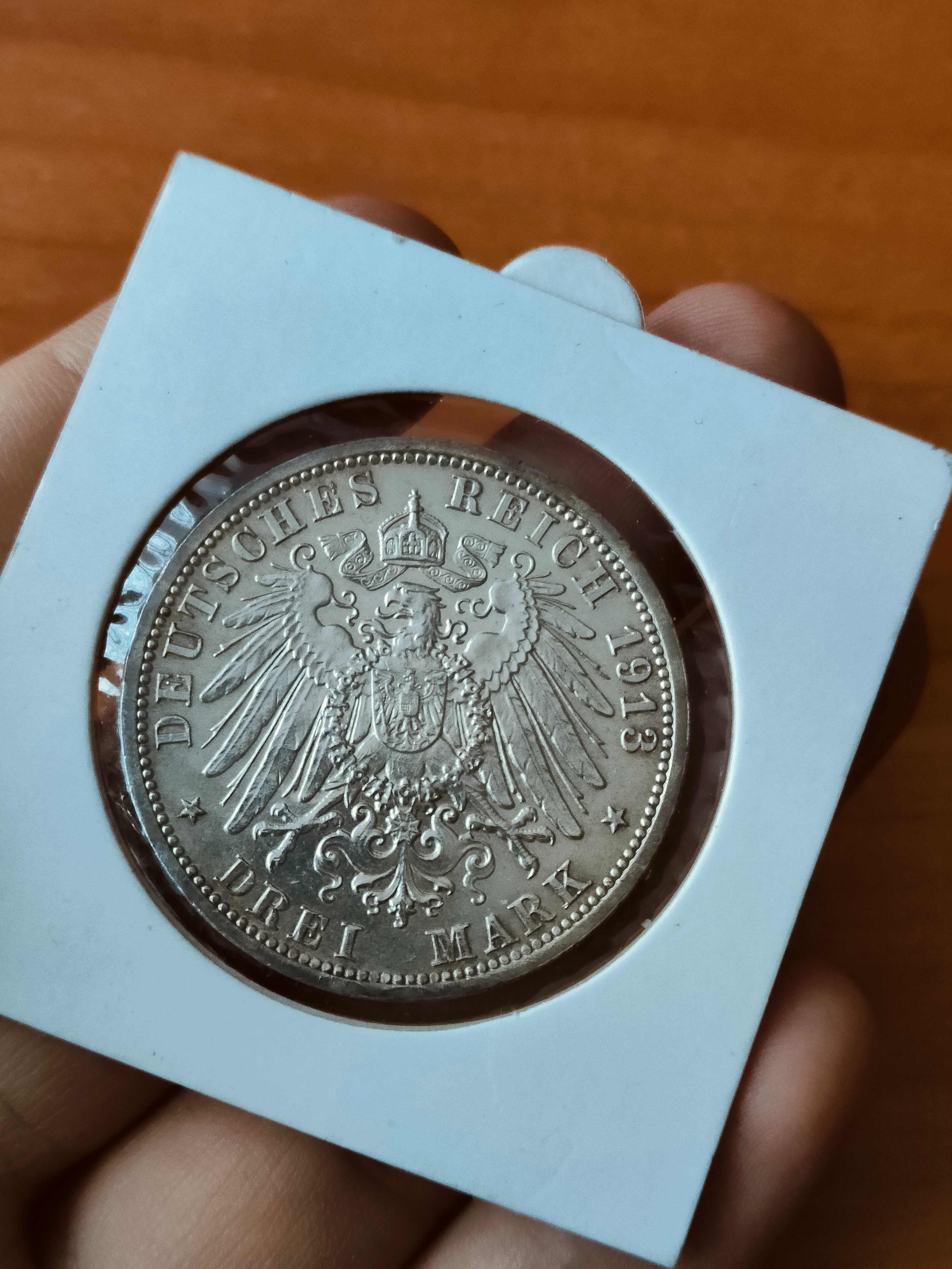 3 marki 1913-A, Wilhelm II 25-lecie rządów, Prusy, Niemcy