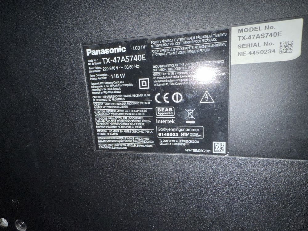 Śliczny Panasonic 47 led smart jak nowy okazja.