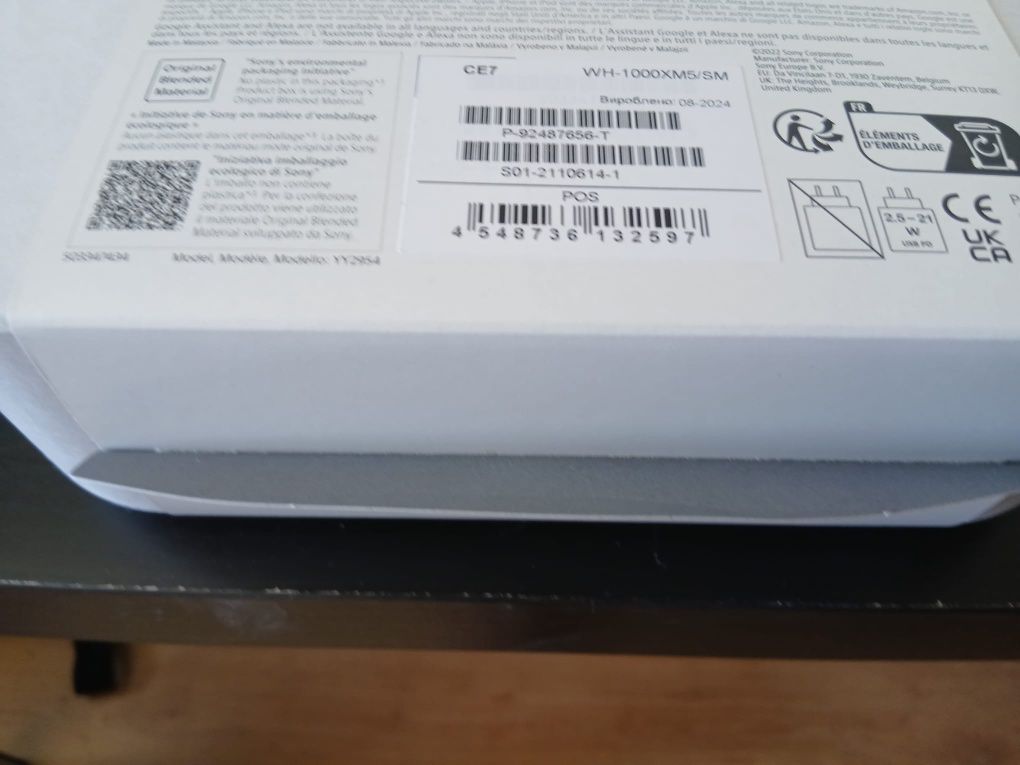 Auscultadores Sony WH-1000XM5 novos,