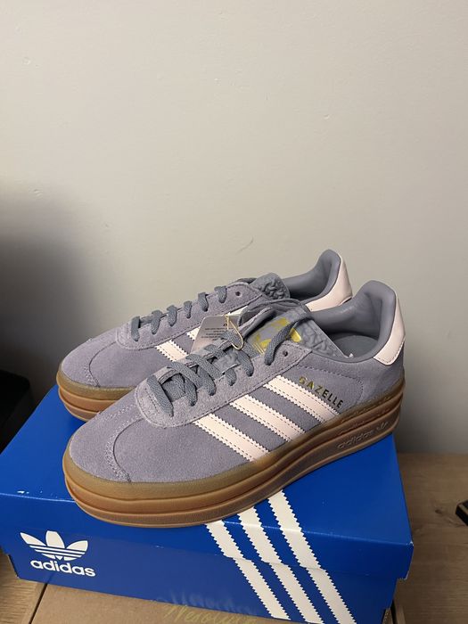 Adidas Gazelle Bold damskie 36 2/3 nowe szare blekitne