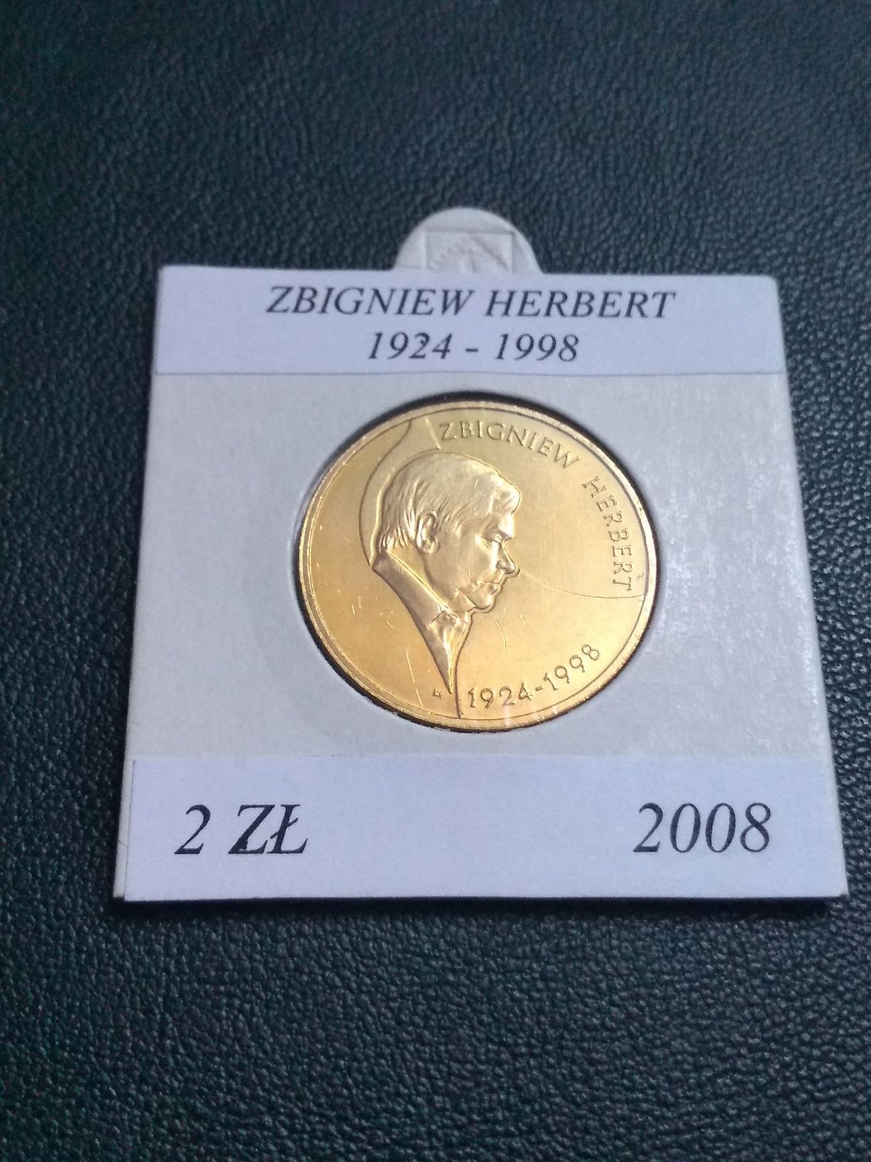 Moneta 2 zł NG 2008 Zbigniew Herbert