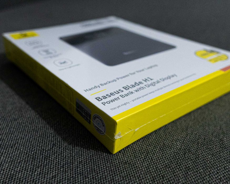 (НОВИЙ) Павербанк Baseus Blade 20000mAh 100W HD Edition Black