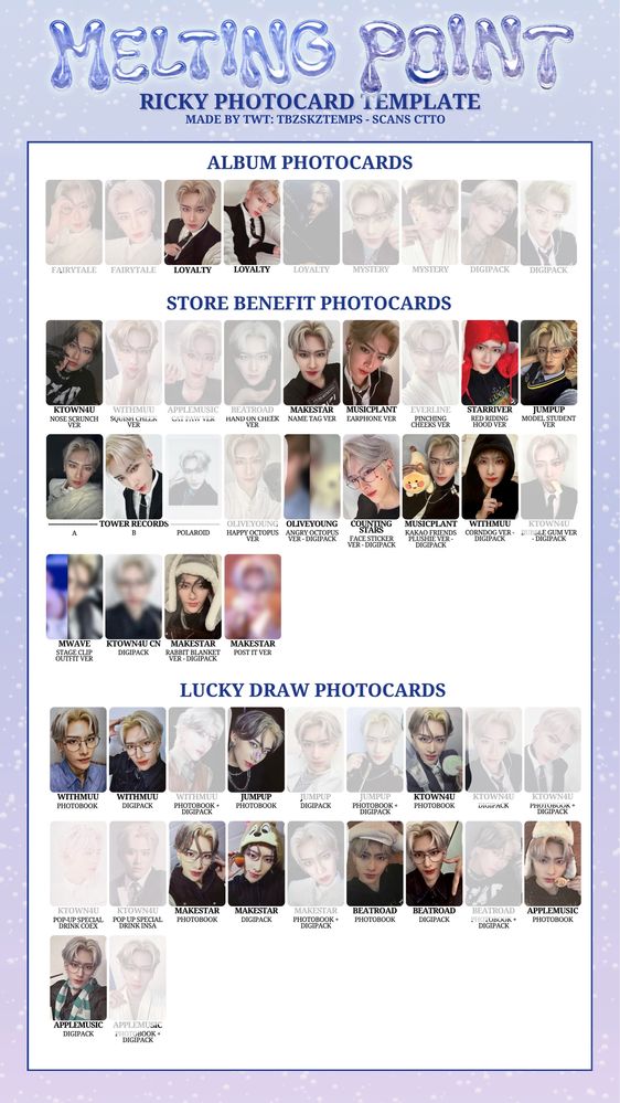 San Yunho Limited Photocards Ateez