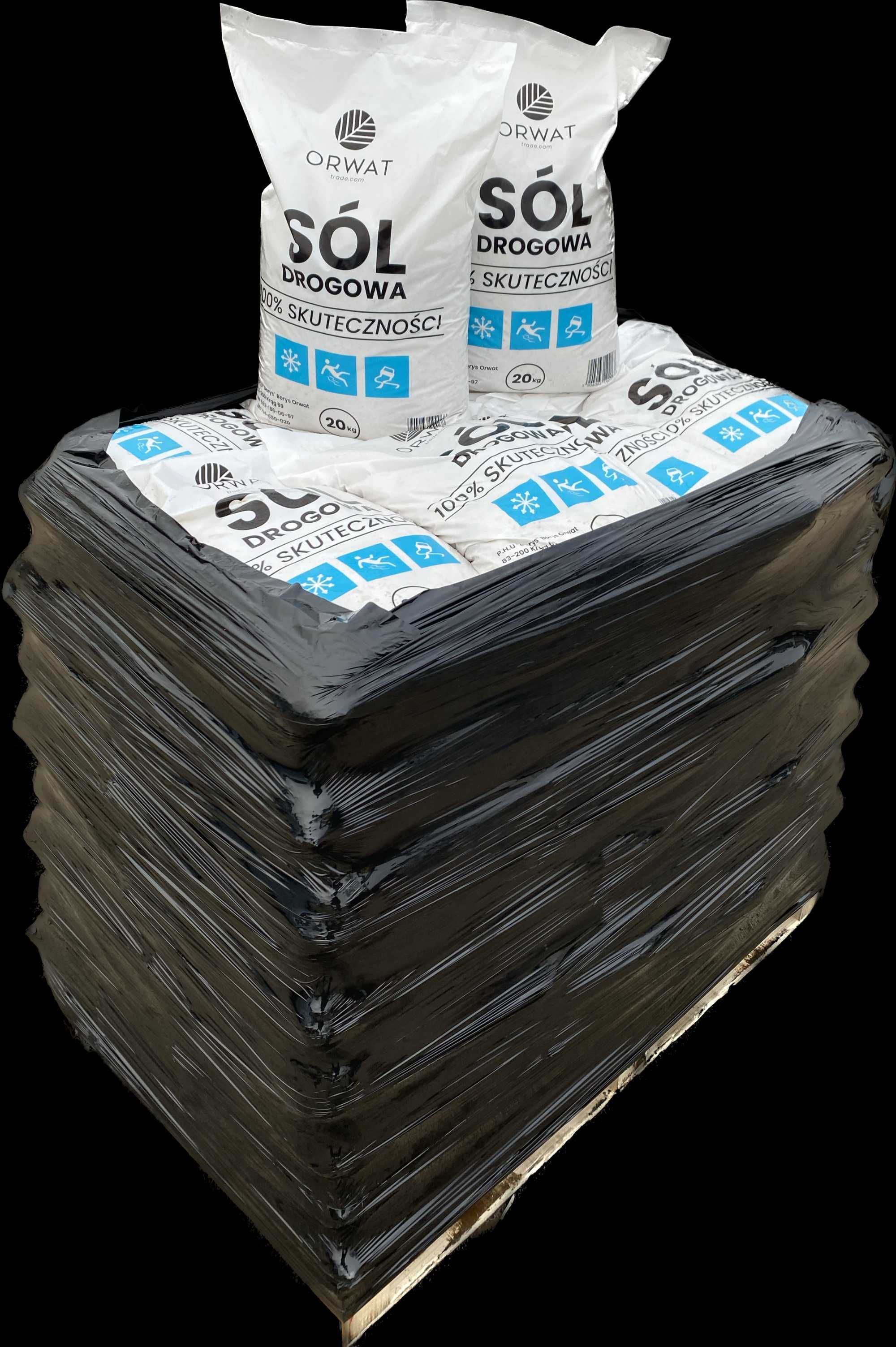 Sól drogowa z transportem 50x20 kg na palecie NACL 98,4 %