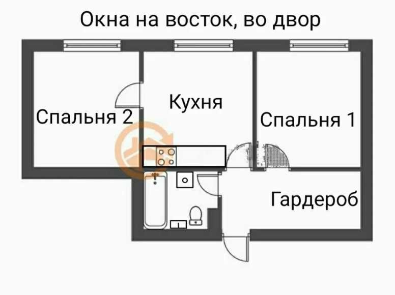 Продам двухкомнатную на Пионерской