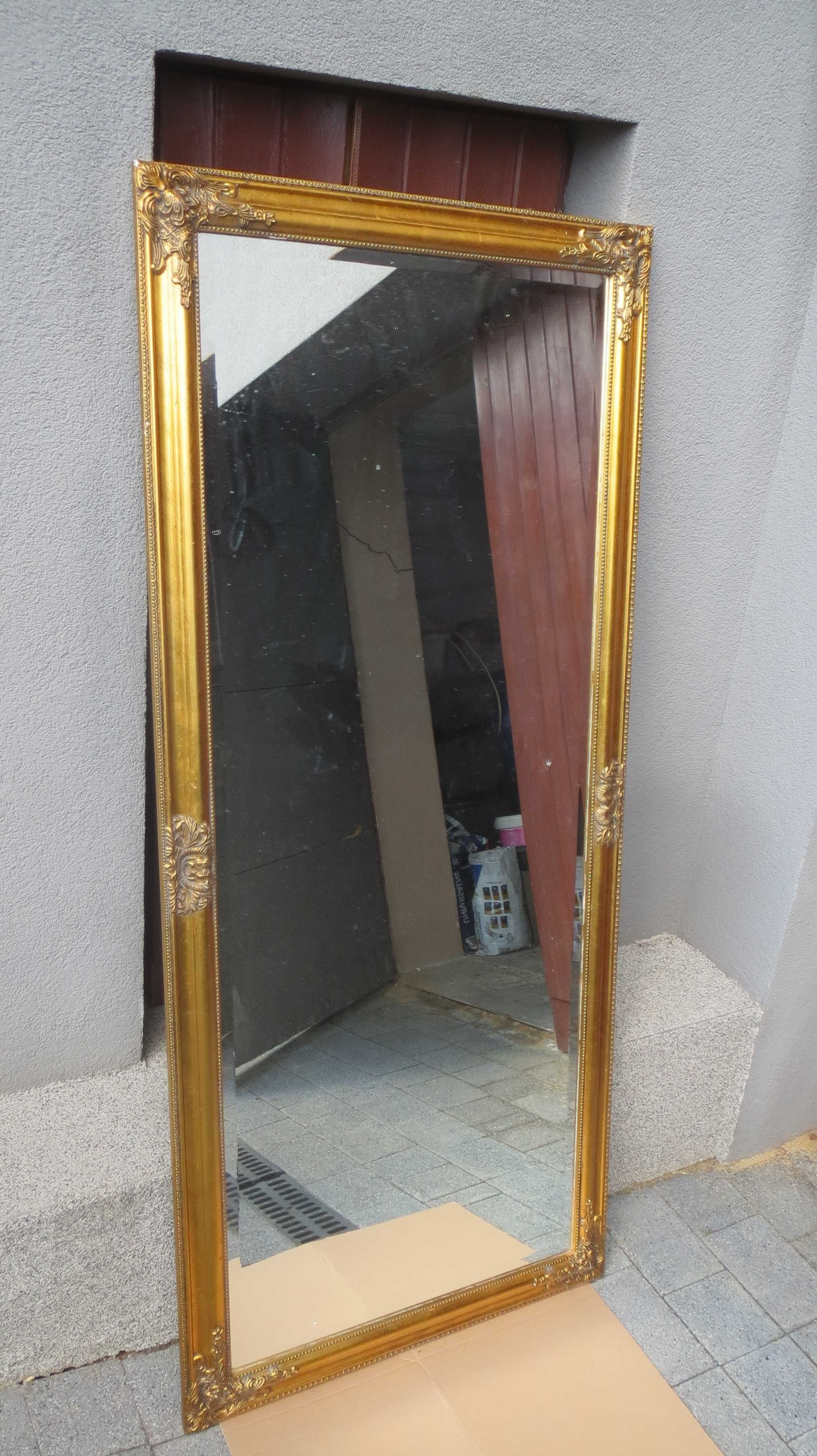 Duże kryształowe lustro 162 cm