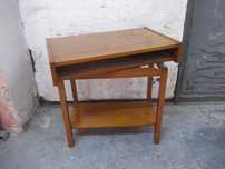 Stary stolik RTV PRL vintage z obrotowym blatem