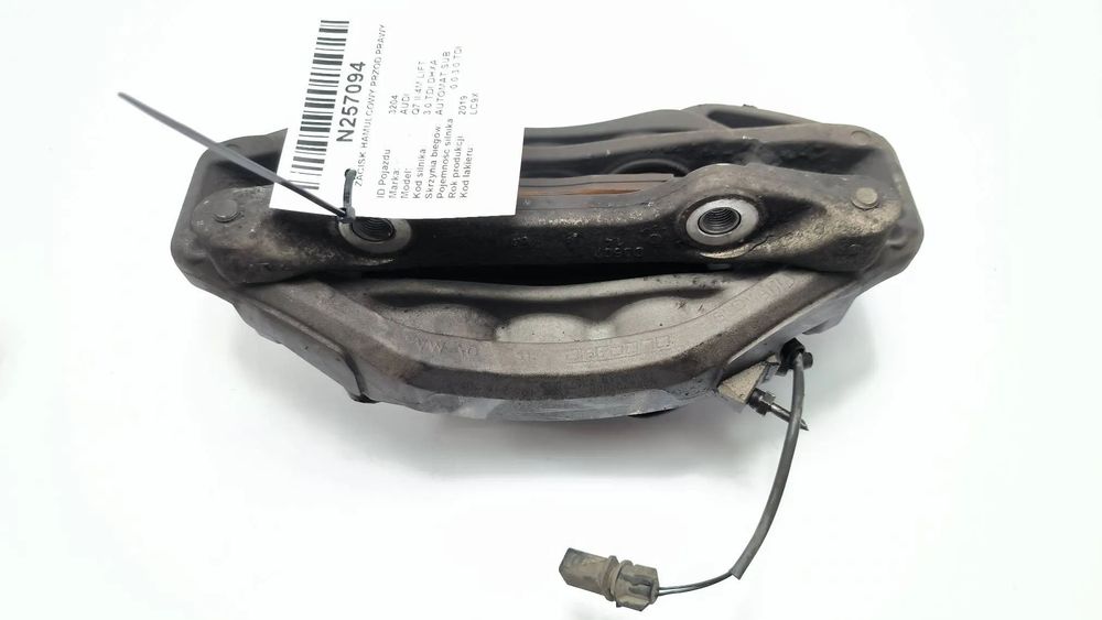 AUDI Q7 II 4M LIFT 3.0 TDI 2019 SUV AUTOMAT 286KM 4M0615106BK prawy i 4M0615105BK lewy przedni zacisk hamulcowy