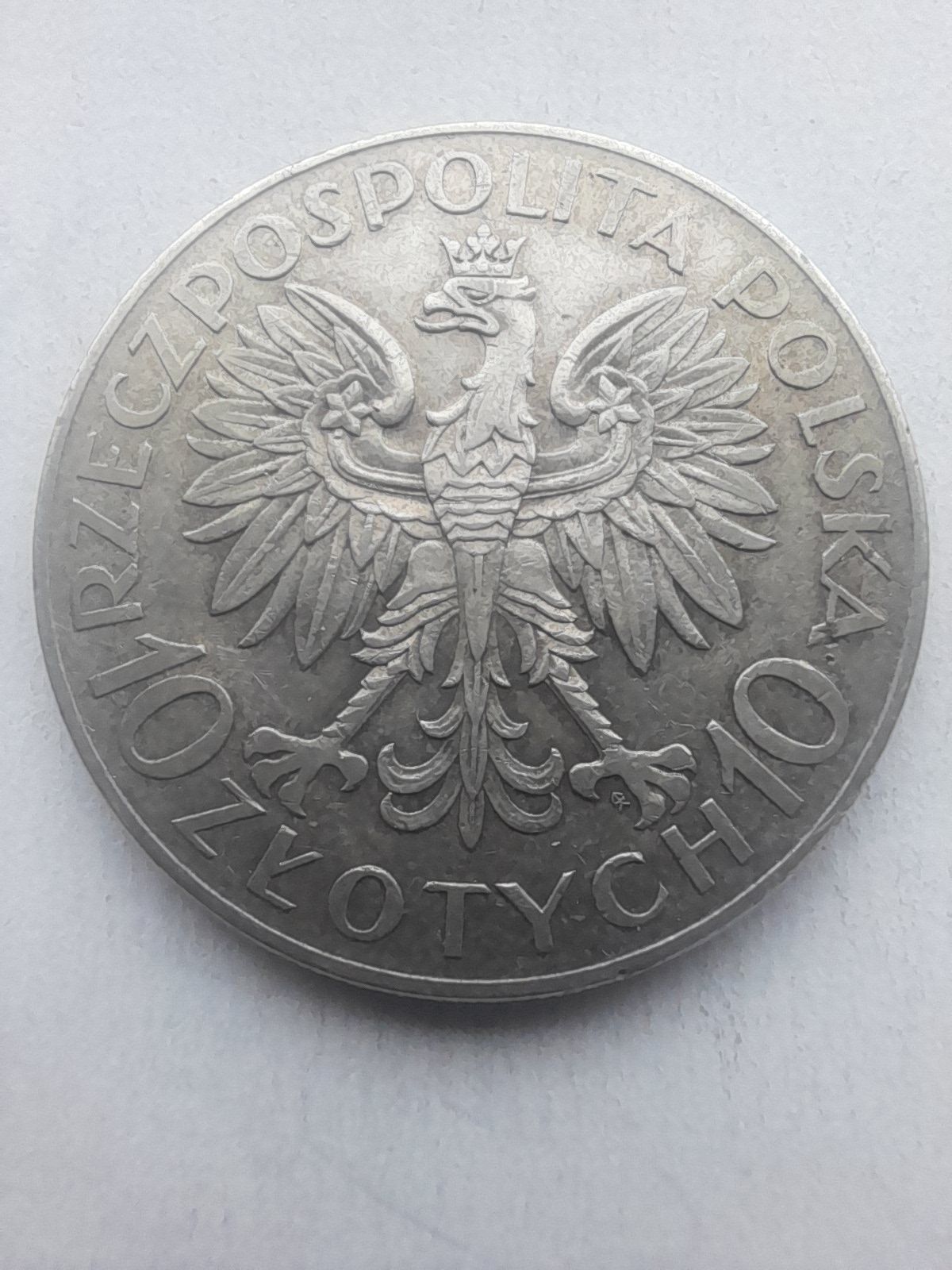 Moneta--10zł Sobieski--1933-srebro