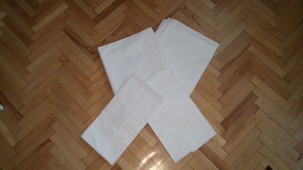 Нові 1,5-спальні білі постільні набори/комплекти (Україна)