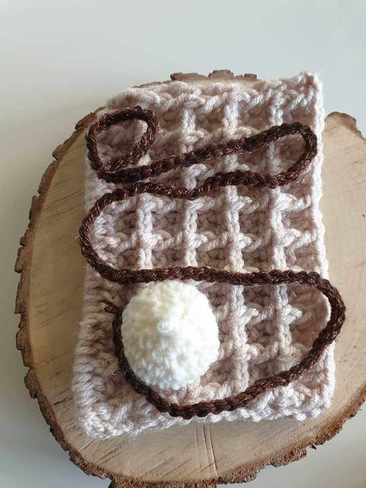 Gofry szydełkowe do zabawy z dodatkami