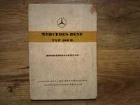 Instrukcja obsługi Mercedes ponton W120 180D betriebsanleitung 1958 r.