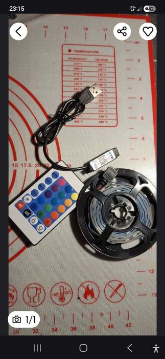 Taśma led 5m pilot blotooth