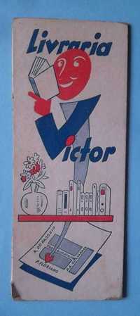 Raríssimo marcador de livros em cartão dos anos 50