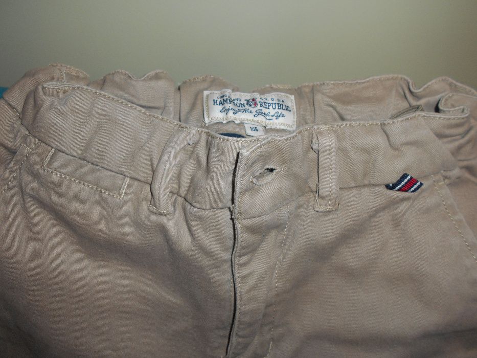 Kawowo-brązowy zestaw bluzka + spodnie Kappahl 146cm