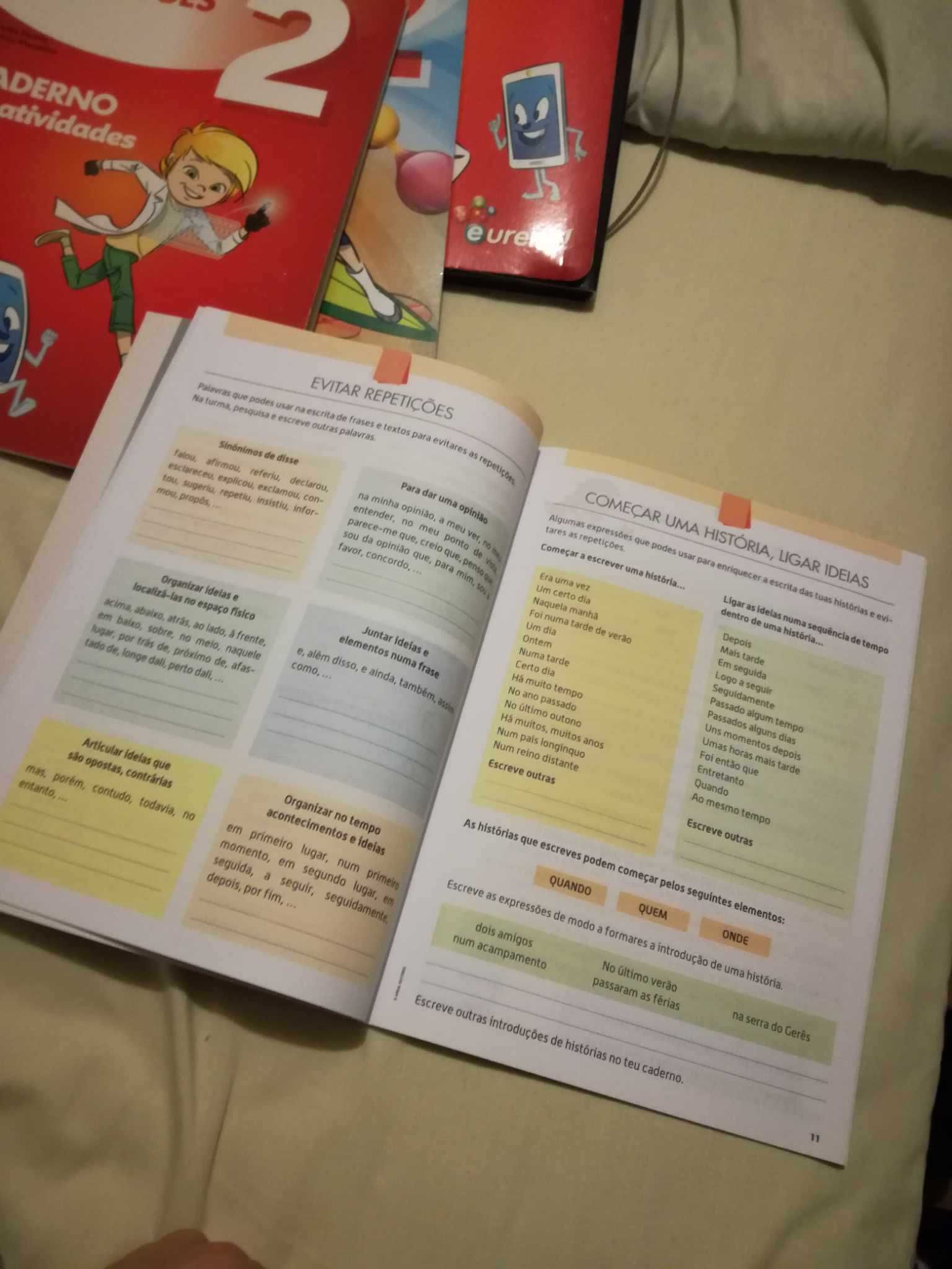 Manuais escolares Eureka! (Português, Matemática, Estudo do Meio)