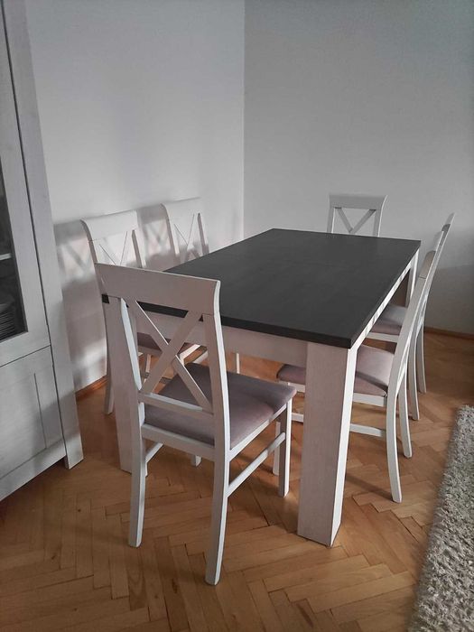 Krzesła Bukowe Alla 2 (6szt) Białe