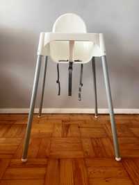 Highchair, white/silver-colour IKEA 
With safety belt