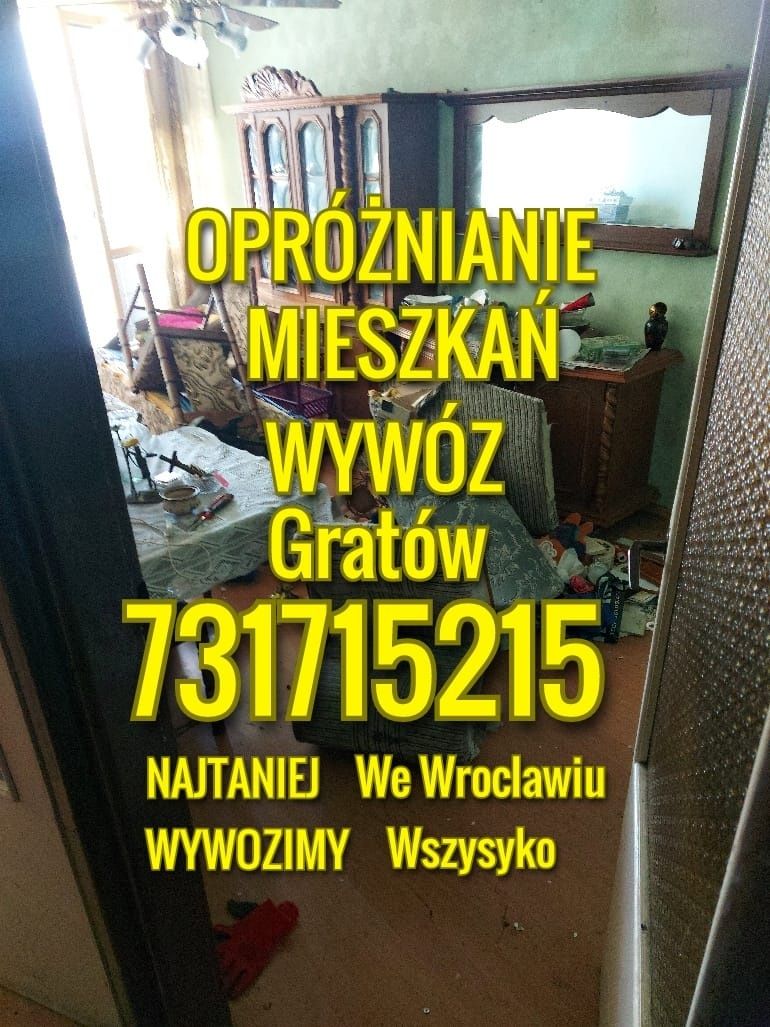 Opróżnianie Mieszkań Sprzątanie Piwnic Garaży Domów Wywóz Gratów